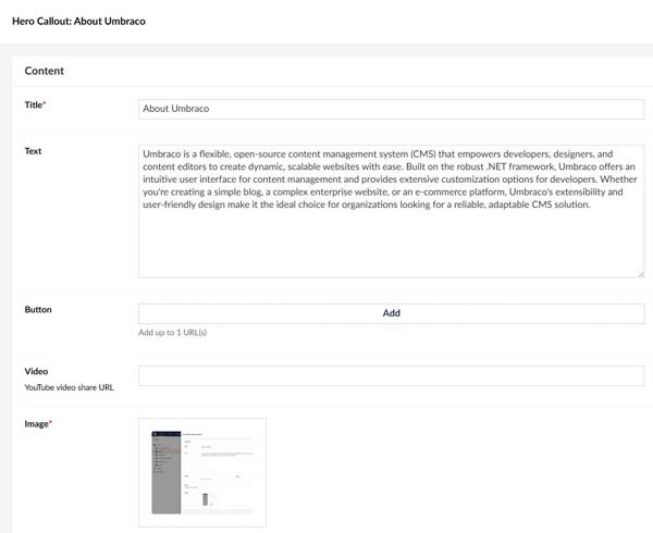 Umbraco About